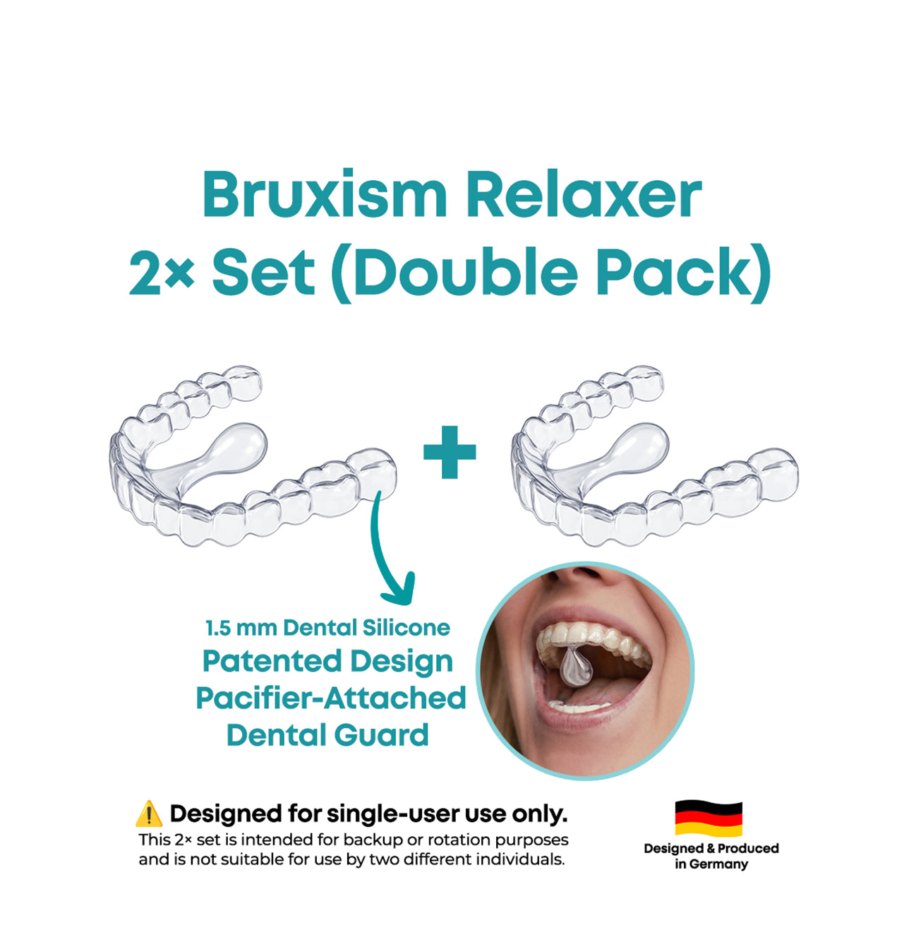 Bruxism Relaxer Plaque 2× Set (Double Pack)