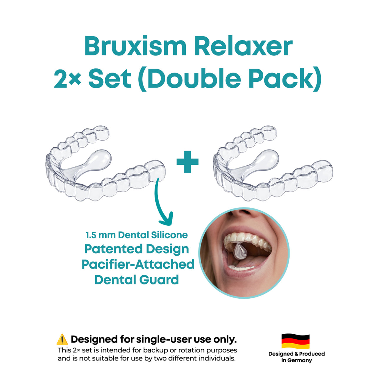 Bruxism Relaxer Plaque 2× Set (Double Pack)