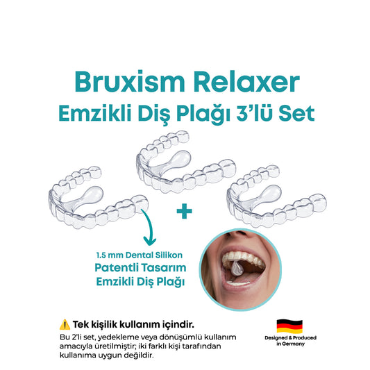 Bruxism Relaxer Plak – 3’lü Set